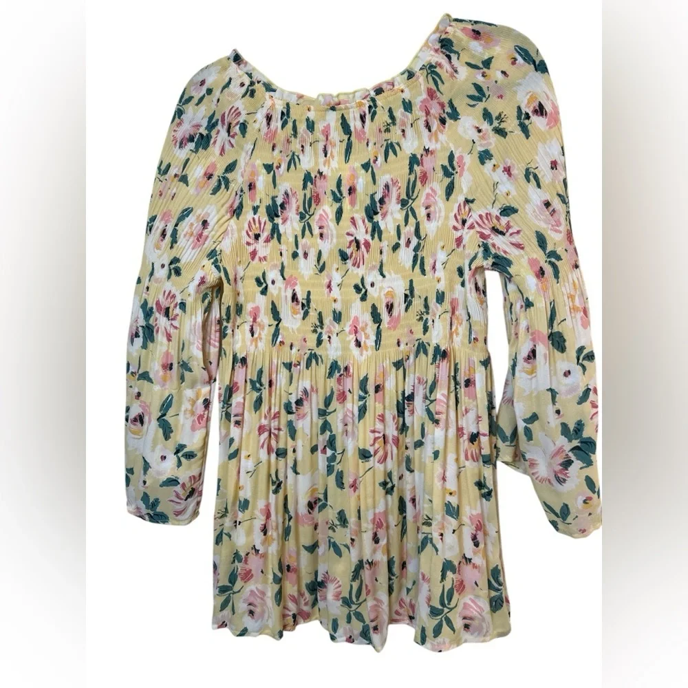 Spense boho pleated‎ top with bell sleeves, NWT size XL - Picture 3 of 5